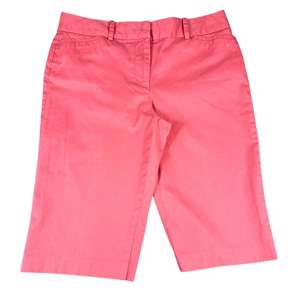 Talbots Women’s The Perfect Crop Collection Petite Bermuda Shorts – Pink Size 4P - Picture 13 of 14